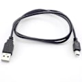 Pikkukuva 2 / 4: Mini USB 2.0 A uros ja mini 5 nastainen uros B-liitin Data Latauskaapeli Johdon sovitin Jatkolataus DC 5v linja johdot
