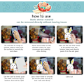 Miniatyrbild 5 av 5: Easter Window Stickers, Easter Decorations 9 Sheets Easter Bunny Window Clings Pvc Static Stickers A