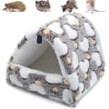 Miniatyrbilde 1 av 3: Fleece hengekøye for kjæledyrbur egnet for små dyr Hengende husseng Rotteilder Chinchillahamster