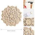 Pikkukuva 2 / 4: Leikattu veistetty Led Elegant Mandala Riippuva Mdf-paneeli Lampun koristelu (Mandala)