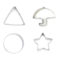 Miniatyrbilde 4 av 5: 4stk Squid Game Cookie Cutters Sukkerform Kjekskutter