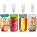 Miniatyrbild 1 av 2: Fermentation Kit - Plastic Fermenter Lid With Airlock For Wide Mouth Mason Jar By ,4 Set(mason Jar Not Include)