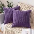 Miniatyrbilde 5 av 5: 2 stk Corduroy Corduroy Putetrekk Pyntepute