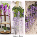Pikkukuva 5 / 5: 12 Pack Artificial Wisteria Vines, 3,6 Feet Triple Stem Ratta Fake Wisteria