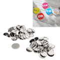 Miniatyrbillede 4 af 5: 100 Holdbare 50 mm Blank Pin Back Button Dele til DIY Badge Håndværksartikler
