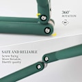 Miniatyrbild 4 av 5: 15x Magnifying Hand Held Mirror,double Side Folding Hand Mirror For Women With Adjustable Handle ,travel Table Desk Shaving Bathroom (army Green)