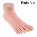 Miniatyrbillede 1 af 4: Øv falsk fodmodel Fleksibel blød silikoneprotesemanicureværktøj til neglekunsttræningsdisplay Manicurefodmodel Right foot