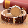 Miniatyrbillede 3 af 4: Ur Herre Minimalistisk Urskive Elegant Pointers Quartz Watch Læderbælte Pd999