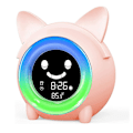 Miniatyrbild 1 av 5: Väckarklocka för barn Sovrum-barn Sovträningsklocka för toddler Pink