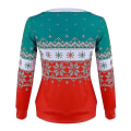 Pikkukuva 2 / 4: Hhcx-christmas Naisten pitkähihainen neulepusero Xmas Print Neulepuserot Red L