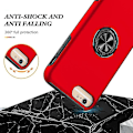 Pikkukuva 3 / 5: Magneettirengas Kickstand Iskunkestävä phone case Iphone 6 Plus -puhelimelle (musta) Red