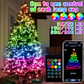 Miniatyrbild 1 av 3: Christmas Tree RGB Lights Smart Bluetooth Control USB LED String Lamp