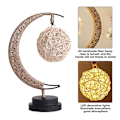 Pikkukuva 3 / 5: Dekorativ bordslampa, Moon Night Lamp Winding Bomullstråd Led Light Lamp style 3