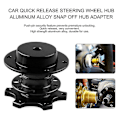 Miniatyrbillede 4 af 4: Universal Quick Release Adapter Snap Off Steering Wheel Hub Race