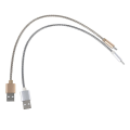 Miniatyrbilde 2 av 4: Adapter Type C Datakabelkontakt Usb C metallledning 11 tommers lader Gylden Golden