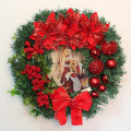 Miniatyrbilde 5 av 5: Christmas Door Wreath Hengende Ornamenter The Virgin-mary Jesus Christ Xmas Garland Decors Red 40cm