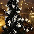 Pikkukuva 2 / 3: Jouluvalot, lumihiutalenauhavalot, satuvalot, paristokäyttöiset 10M Warm White With Flashing