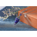 Miniatyrbillede 3 af 4: Chakra Krystal Pendulum Sekskantet Reiki Healing Krystal Points Ædelsten Dowsing Pendulum For Divination Skrige Wicca Lapis Lazuli