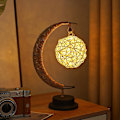 Pikkukuva 4 / 5: Dekorativ bordslampa, Moon Night Lamp Winding Bomullstråd Led Light Lamp style 3
