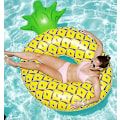 Miniatyrbild 4 av 4: Jätte uppblåsbar ananasboj -svuxen Simning Inner Pipe Fruktpool (1st, gul)