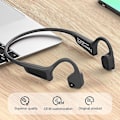 Miniatyrbillede 2 af 5: Knogleledning Bluetooth Headset-grå Sort