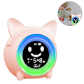 Miniatyrbild 2 av 5: Väckarklocka för barn Sovrum-barn Sovträningsklocka för toddler Pink