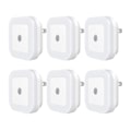 Miniatyrbilde 1 av 3: 6-Pack Plug-in LED-nattlys med Dusk-to-Dawn-sensor for trapper