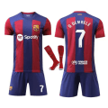 Miniatyrbillede 1 af 2: Den nye 23/24 Barcelona hjemmefodboldtrøje med sokker 7 0.DEMBELE 7 0.DEMBELE M