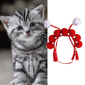 Miniatyrbild 3 av 5: Husdjurshuvudbonader kinesisk stil dekorativ plysch Peking Opera Design Cat Cosplay Keps för fest Red