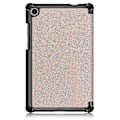Miniatyrbild 2 av 3: Litch Skin Pu- case Med Tri-fold D för Le Tab M8 Tb-8505