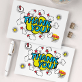 Miniatyrbilde 4 av 4: Tilbake-til-skolen velsignelse-postkort - fargerike, brettede takkekort Style 2 50 PCS