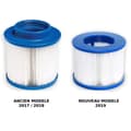 Miniatyrbild 2 av 3: Skruvfilterpatron - Aqua Spa - 4-pack - 120-lagers papper - 80 mm höjd - 100 mm diameter