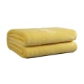 Pikkukuva 1 / 5: Täckefilt Mikrofiberflanell Mjuka filtar för bäddsoffor till soffa Ultravarma för alla årstider Gratis frakt Xinda Yellow 100*150cm