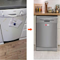 Miniatyrbild 4 av 4: Ren smutsig skylt Diskmaskin Magnet Skjutreglage Indikator passar alla diskmaskiner Design Silver