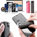 Miniatyrbillede 1 af 5: 2 i 1 Telefon Screen Cleaner Spray Computer Mobiltelefon Screen Dust Remover Værktøj Mikrofiberklud til Iphone Ipad Apple Polish Pink