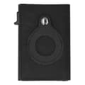 Läderplånbok Automatisk Kort Äkta Läder Kohud Multifunktionell Läderplånbok Svart