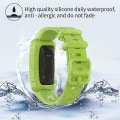 Miniatyrbilde 3 av 4: 3 stk bånd som er kompatible med Fitbit Ace 2 for barnemyk fargerik silikon
