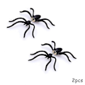 Miniatyrbilde 1 av 2: Halloween dekorasjon Halloween kostymer for kvinne 3d skumle svarte edderkopp ørepynt øredobber til haloween fest gjør-det-selv dekorasjon 2pcs