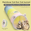Pikkukuva 3 / 5: Kissatunnelilelu interaktiivinen taittopalkki Reptålig Stort utrymme Bärbart Utrymmesbesparande Lindra tristess Cat Tunnel Multicolor