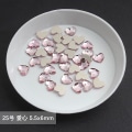Miniatyrbillede 1 af 5: Engros lys pink multi stil flad ryg negl Rhinestone specialformede krystaller neglekunst sten 3d personlig dekoration 25-100pcs