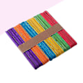 Miniatyrbillede 2 af 3: 100 stk Popsicle Sticks Træfarvede Craft Sticks Sticks Fantastisk til børn Gør-det-selv-projekter Crafting School Supplies