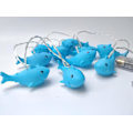 Pikkukuva 5 / 5: 1,5 m 10 Led Shark String Lights Paristokäyttöiset Led Fairy Fantastiska lampor för sovrum Baby Room Barnrum Födelsedagsfest dekoration (haj)