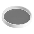 Miniatyrbillede 1 af 4: Pretireno Lazy Susan Pladespiller 2-pak, skridsikker Lazy Susan Organizer 10 tommer til skab, pantry, køkken, bordplade, vaskebordsstand hvid/gra
