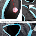 Miniatyrbild 5 av 5: Hhcx-cat Toys Indoor Cat Tunnel 1/5 Way Pet Play Tunnel Collapsible Tunnel Tube Tunnel Peek