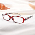 Pikkukuva 3 / 5: Säteilyä estävät lukulasit Pienirunkoiset suorakaiteen muotoiset vanteet, presbyopic lasit Red glasses power 400
