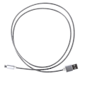 Pikkukuva 1 / 4: Metallinen tuhoutumaton pureskelunkestävä USB -mikro USB pikalatausdatakaapeli, hopea Silver