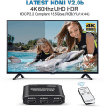 Miniatyrbild 5 av 5: 4k Hdtv Hdmi Splitter Switcher 3 Input 1 Output med fjärrväljare