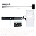 Miniatyrbillede 5 af 5: Selfie Stick-stativ med Bluetooth