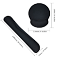 Miniatyrbild 3 av 5: Memory Foam Set halkfri musmatta Handledsstöd & tangentbordsarmstöd för kontorsdator Laptop