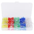 500 stk. 5mm LED-lysdiode Assortert sett 5 farger Elektroniske komponenter